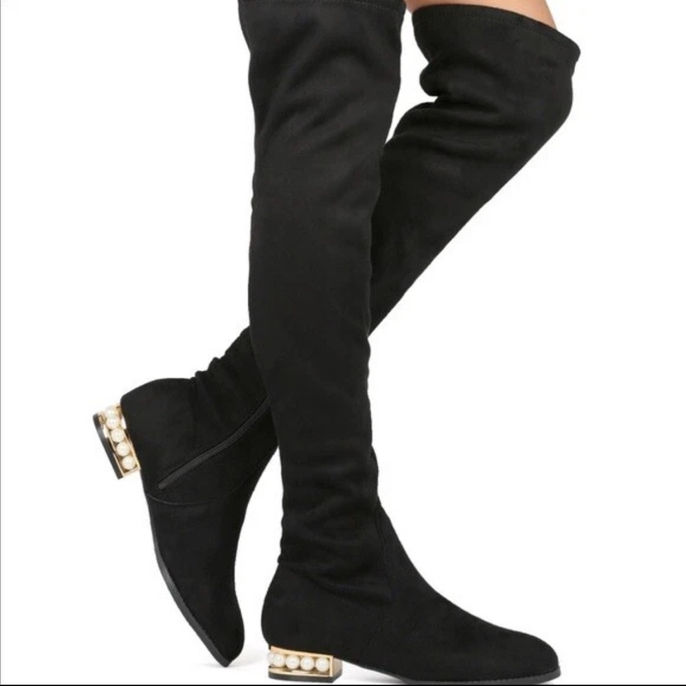 Elegant Black Over-the-Knee Boots